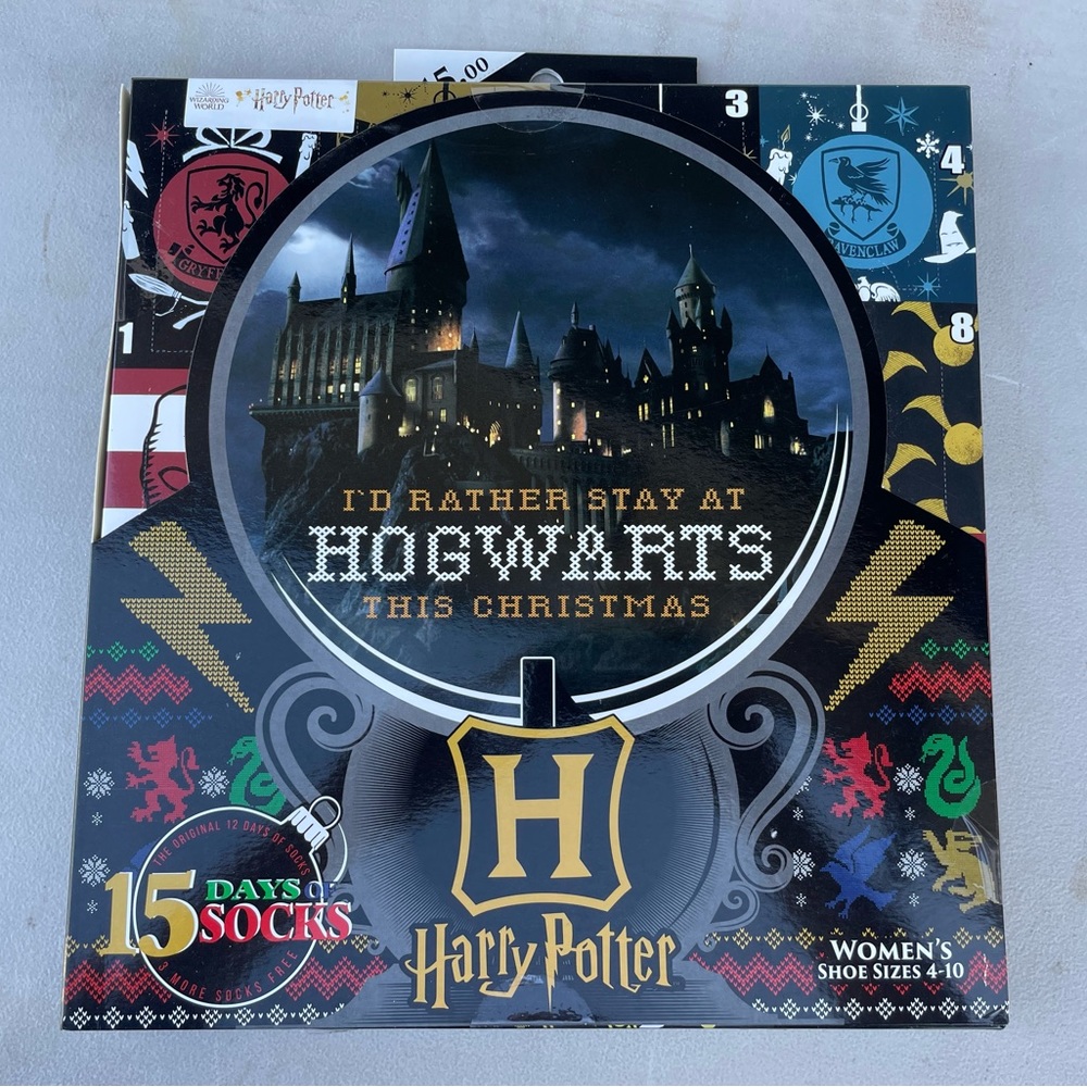 Harry Potter Hogwarts Christmas Advent Women’s Sock Calendar